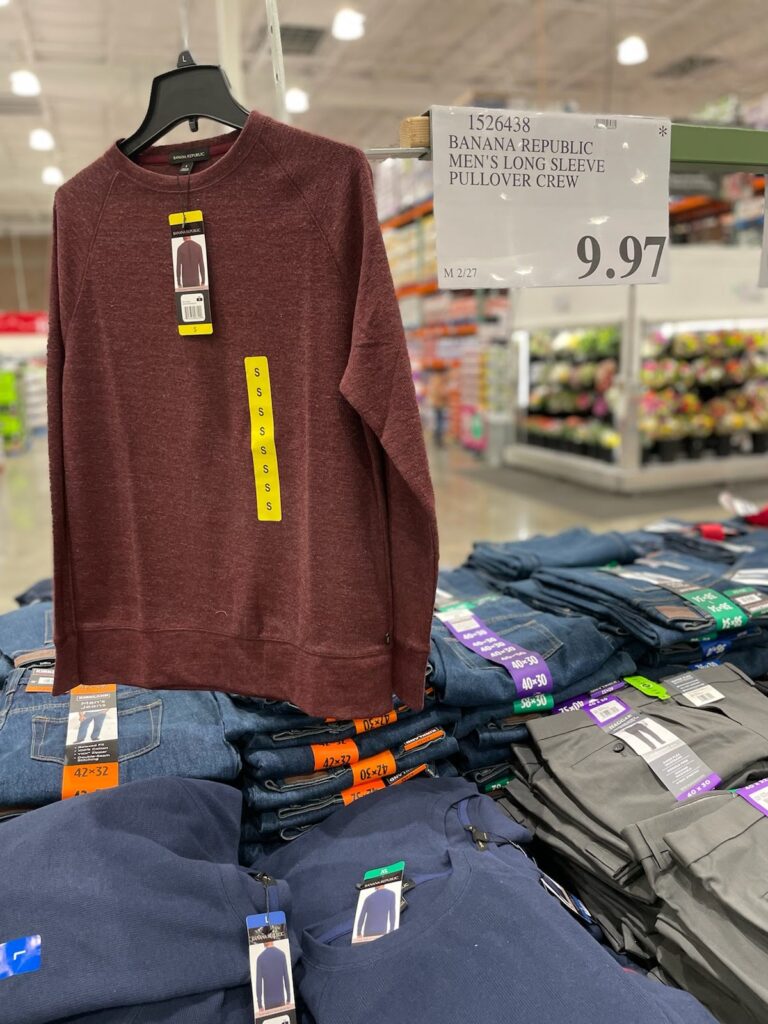 Banana Republic Men's Long Sleeve Pullover Crew