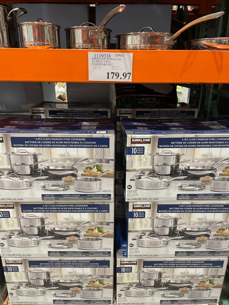 Kirkland Signature 10Piece 5ply Cookware Set