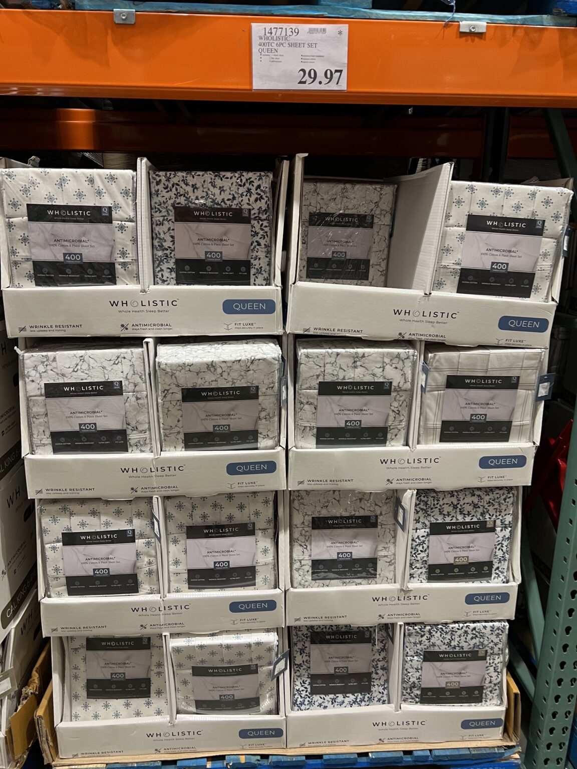 Wholistic 400/TC 6PC Sheet Set Queen