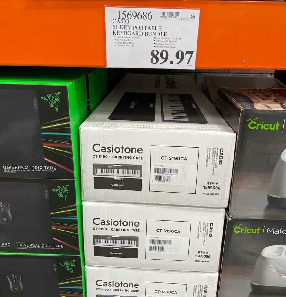 Casio 61Key Portable Keyboard Bundle