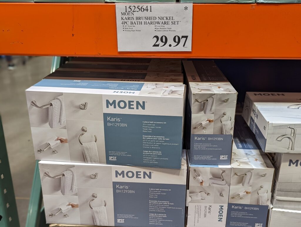 Moen Karis Brushed Nickel 4Piece Bath Hardware Set