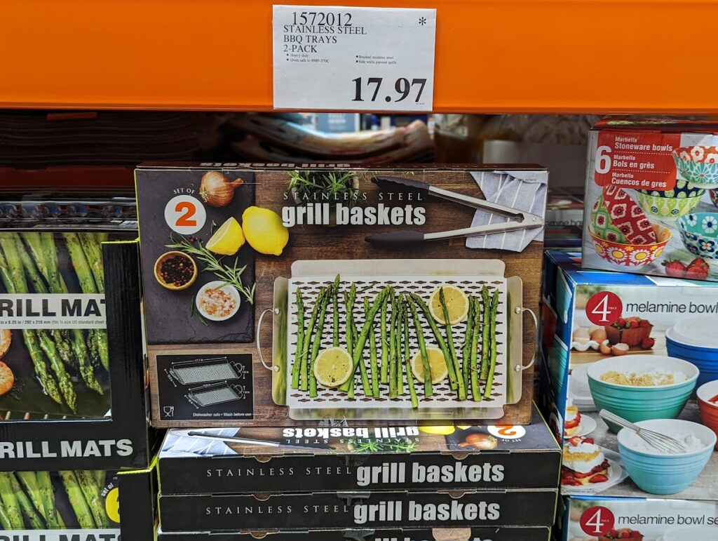 Stainless Steel BBQ Grill Baskets 2Pack