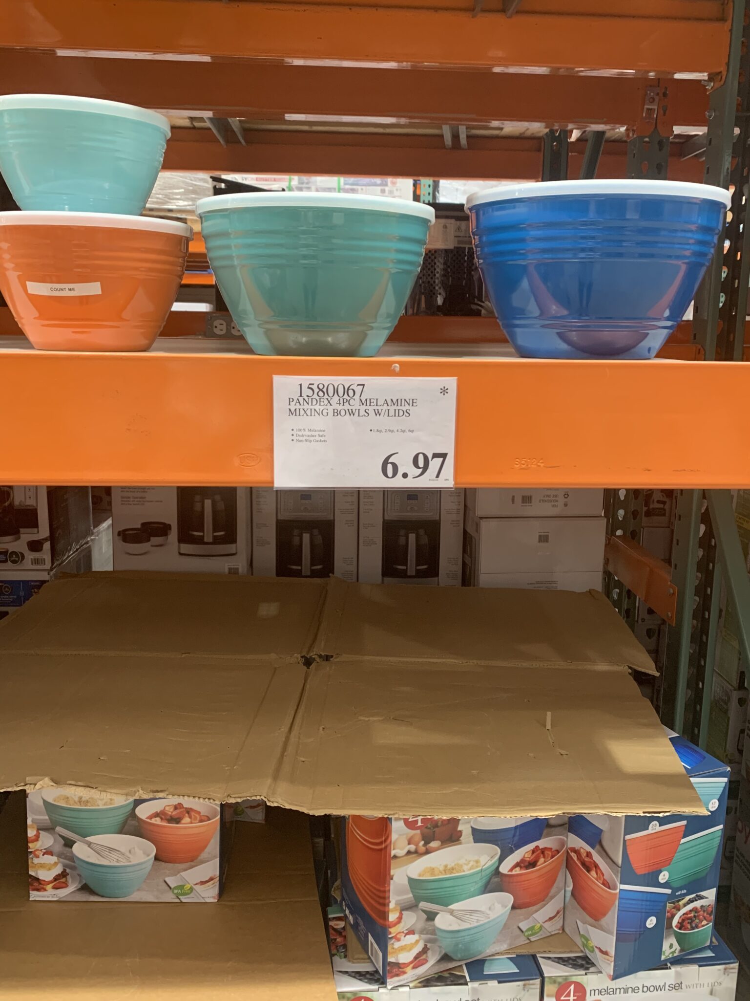 Pandex 4piece melamine mixing bowls with lids