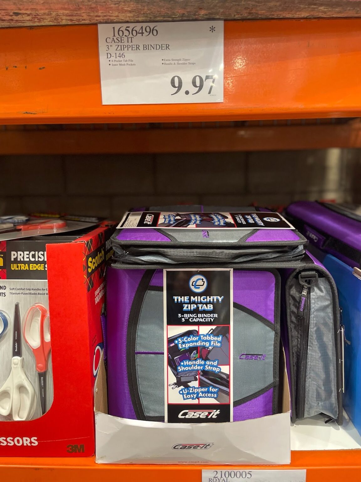 CaseIt 3" Zipper Binder