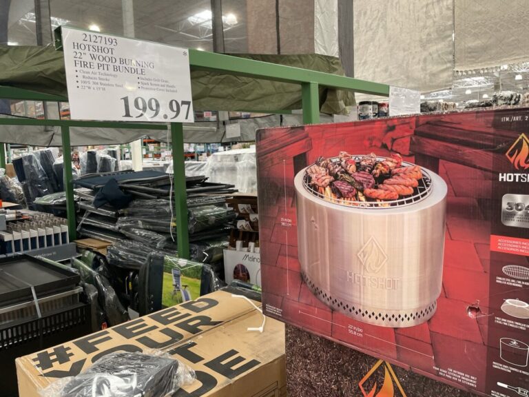 Hotshot 22" Wood Burning Fire Pit Bundle