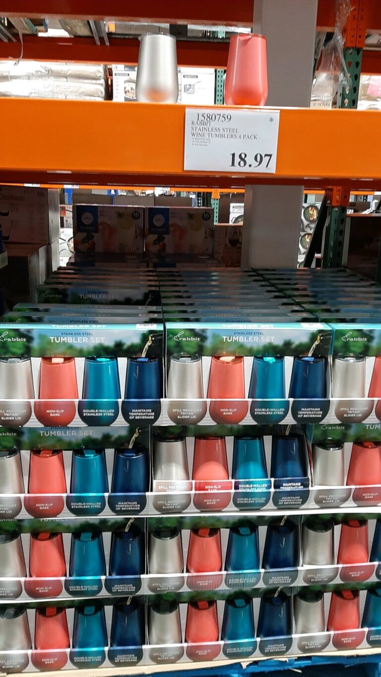 Rabbit Stainless Steel Wine Tumblers 4pack