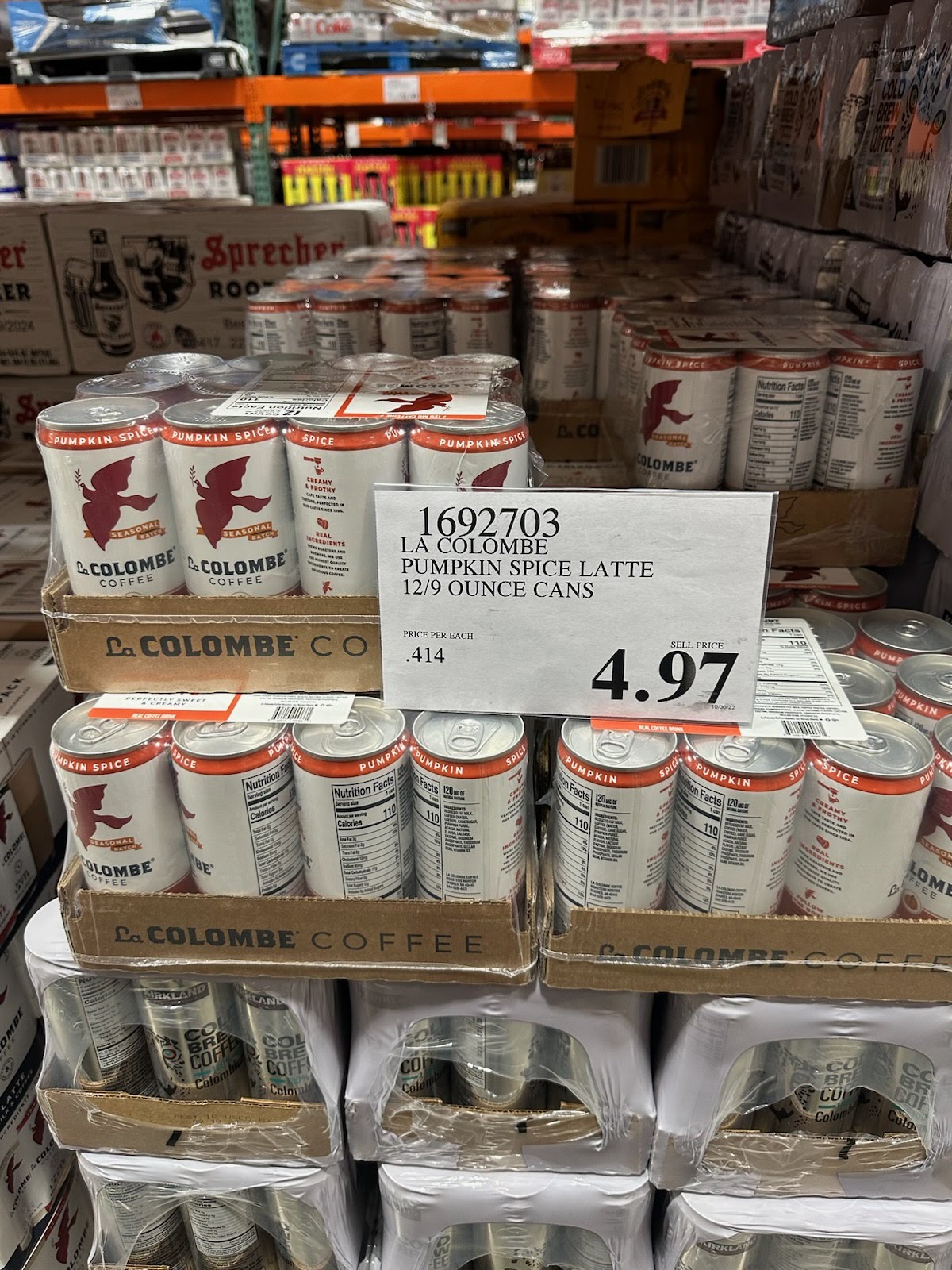 La Colombe Pumpkin Spice Latte Costco97