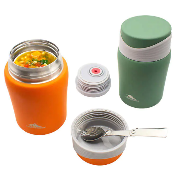 High Sierra Stainless Steel Food Jars, Set of 2