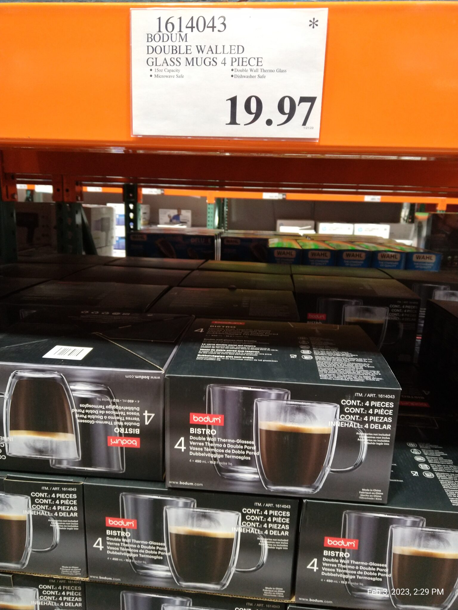 Bodum Double Walled Glass Mugs