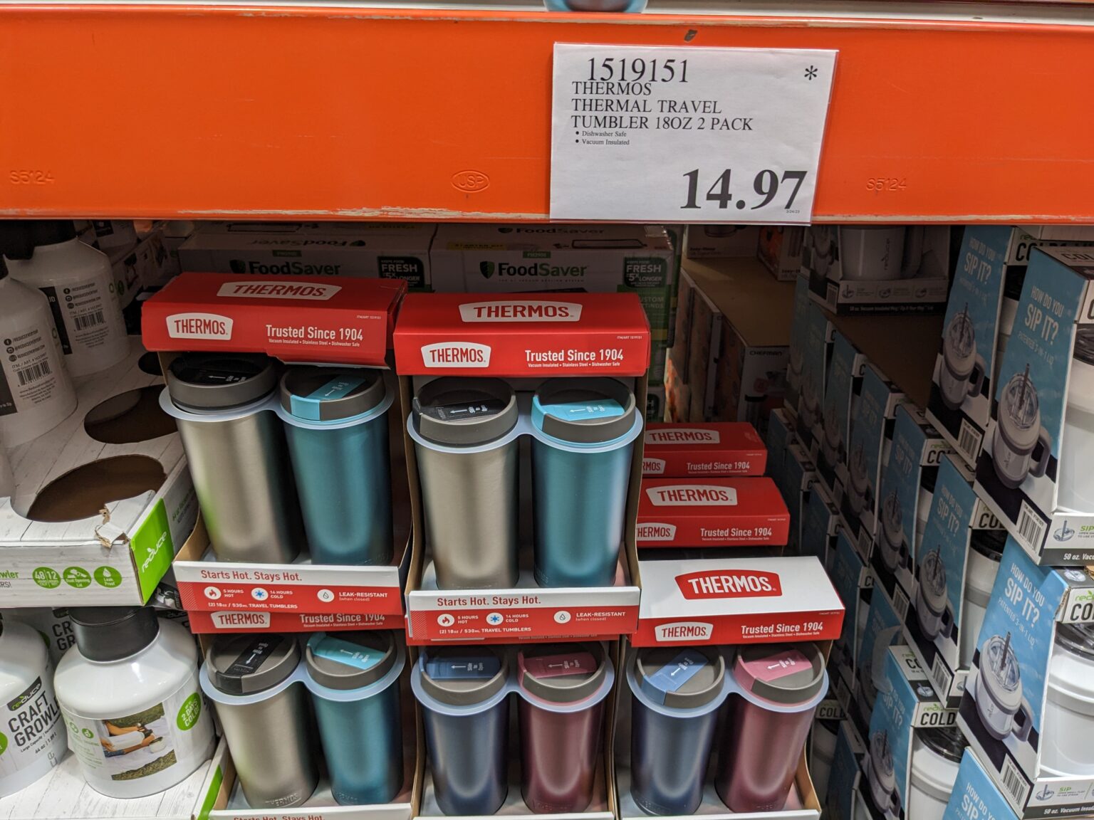 Thermos Thermal Travel Tumbler 18oz 2Pack