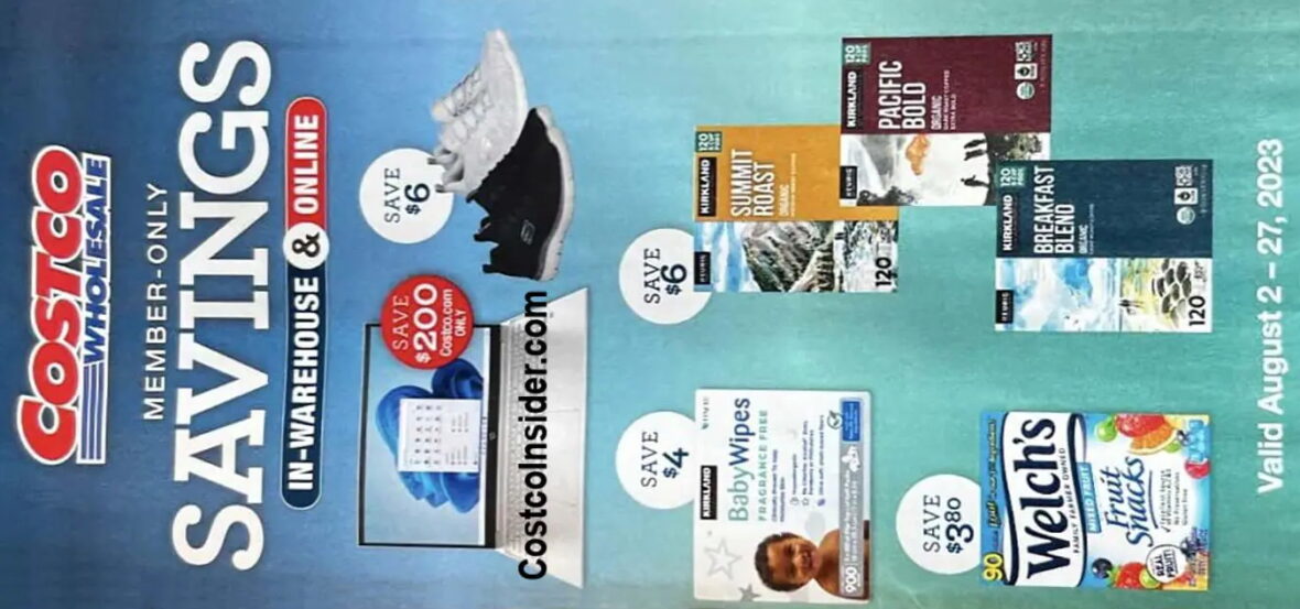 Costco August 2023 Coupon Book Cover