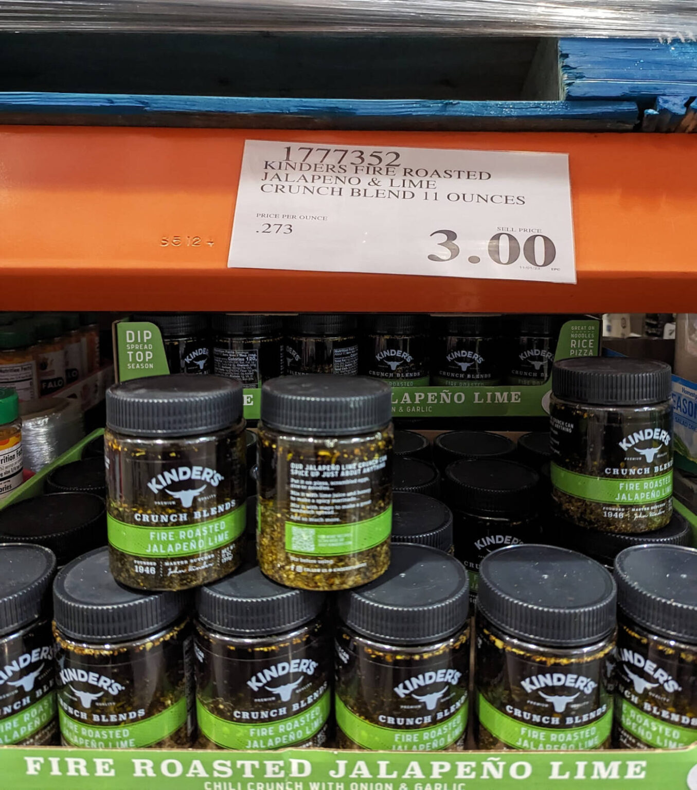 Kinders Fire Roasted Jalapeno & Lime Crunch Blend