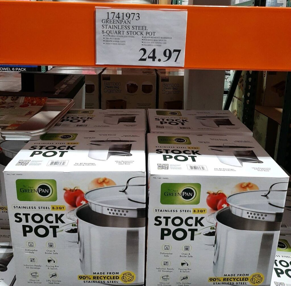 Greenpan Stainless Steel 8qt Stock Pot