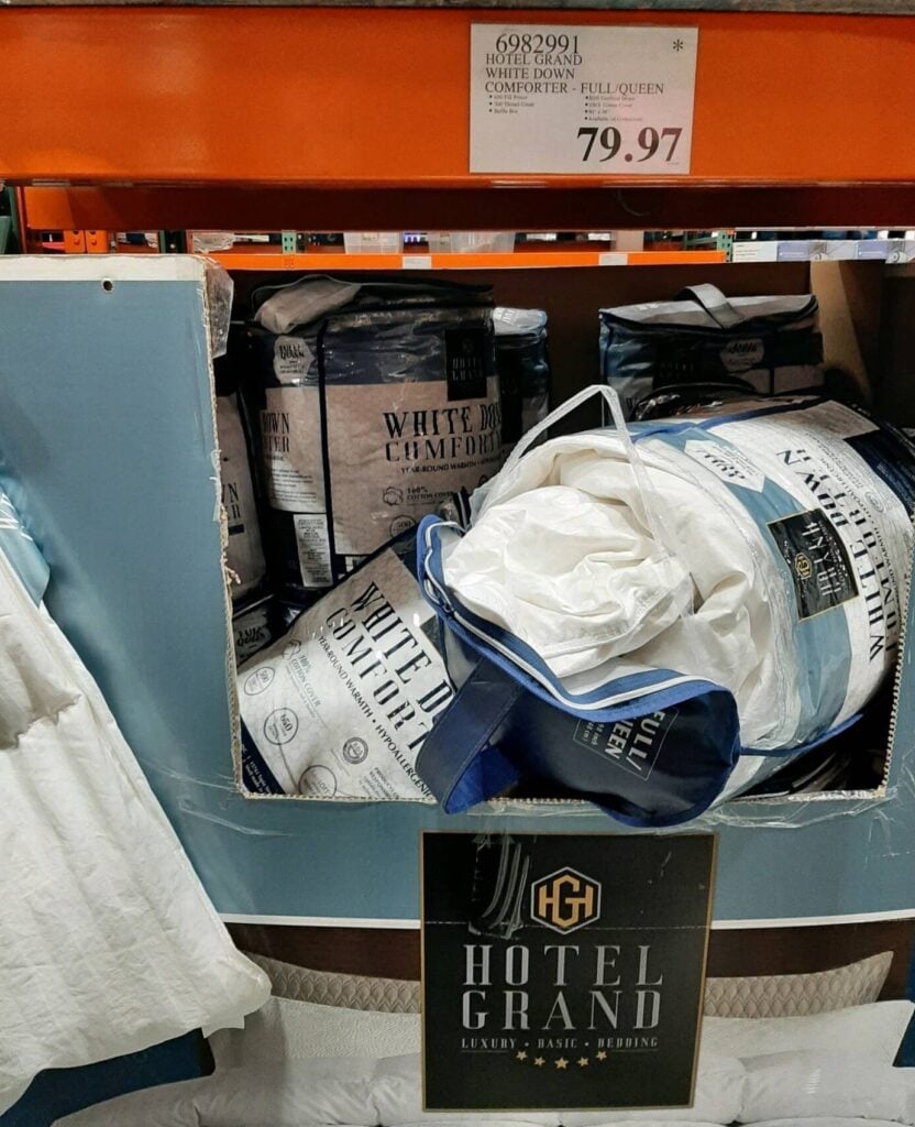 Hotel Grand White Down Comforter Queen
