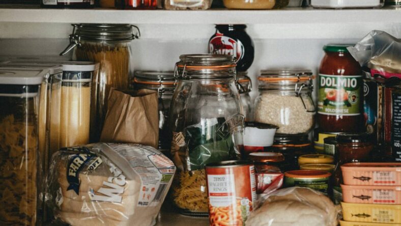 pantry filled with food