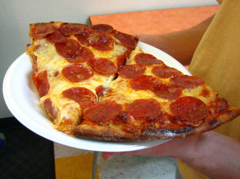 pepperoni pizza slices
