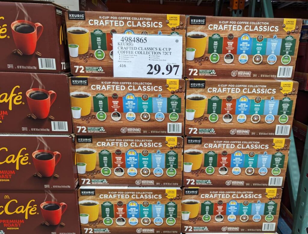 Keurig Crafted Classics KCup Coffee Collection 72CT