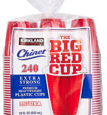 Chinet Kirkland Signature Red Cups, Costco