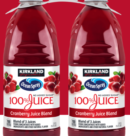 Kirkland Signature Ocean Spray Cranberry Juice, Ocean Spray