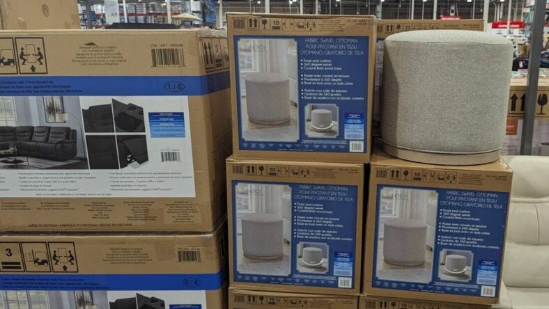 Synergy-Home-Drayden-Fabric-Swivel-Ottoman-1695462-Hoover, AL