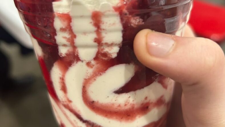 Costco strawberry sundae