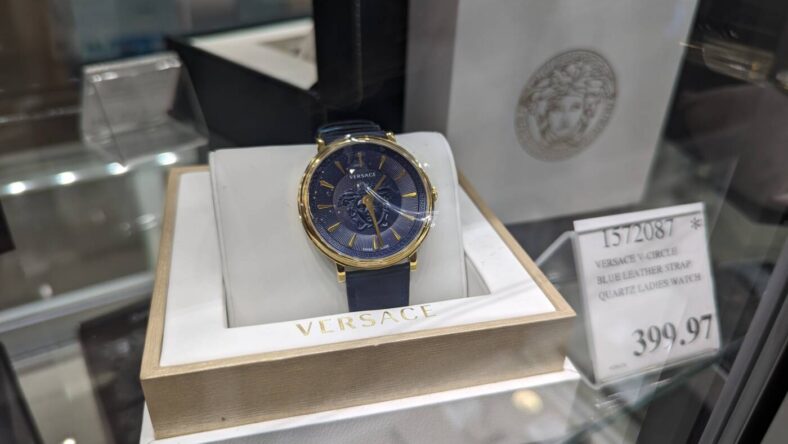 Versace-V-Circle-Blue-Leather-Strap-Quartz-Ladies-Watch-1572087-Danville, CA