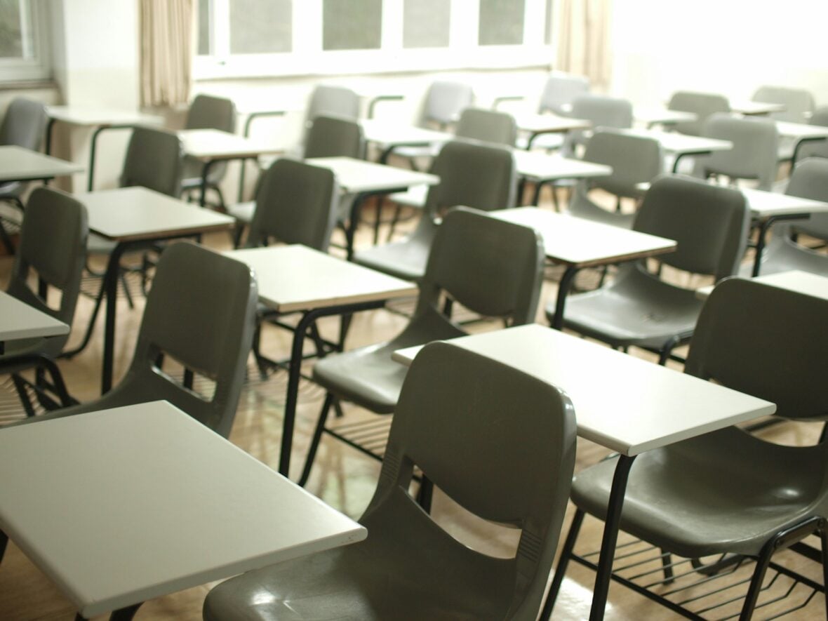 empty student desks