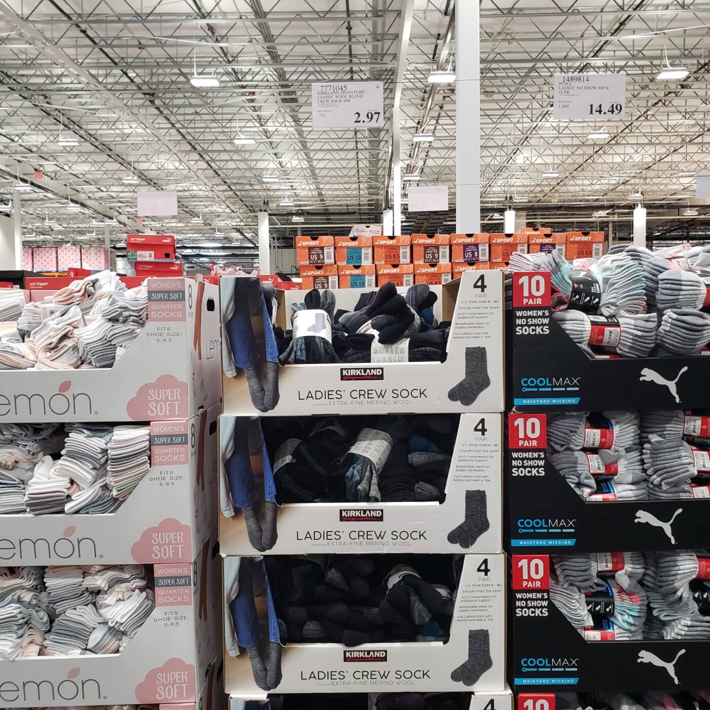 Kirkland Signature Ladies Wool Blend Crew Sock