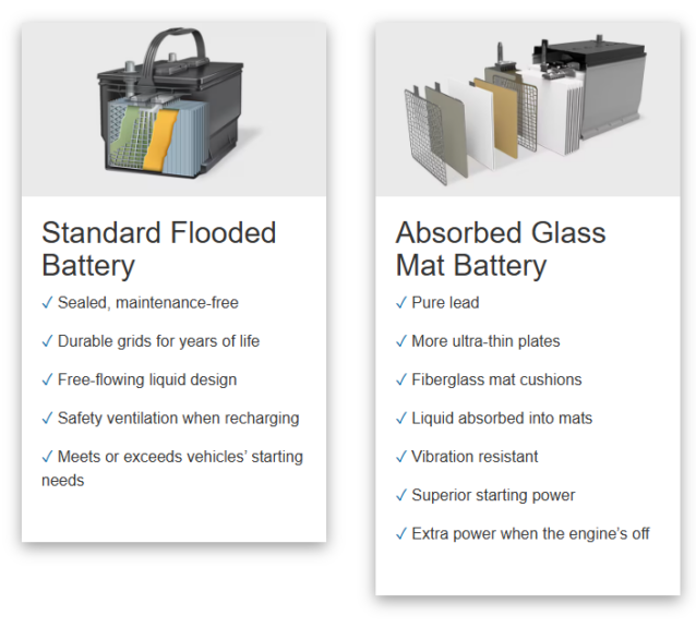 Standard vs AGM Batteries, Costco