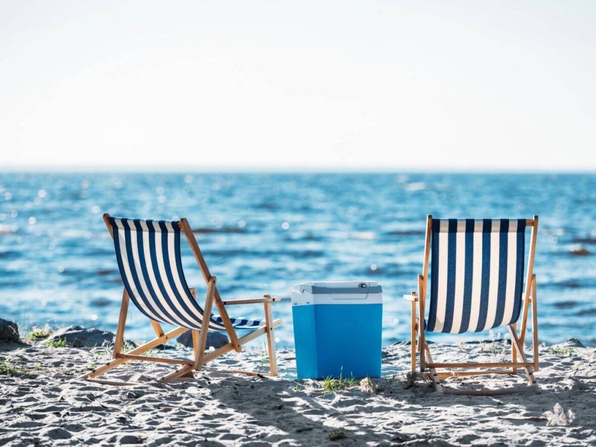 Costco beach Essentials, Deposit Photos