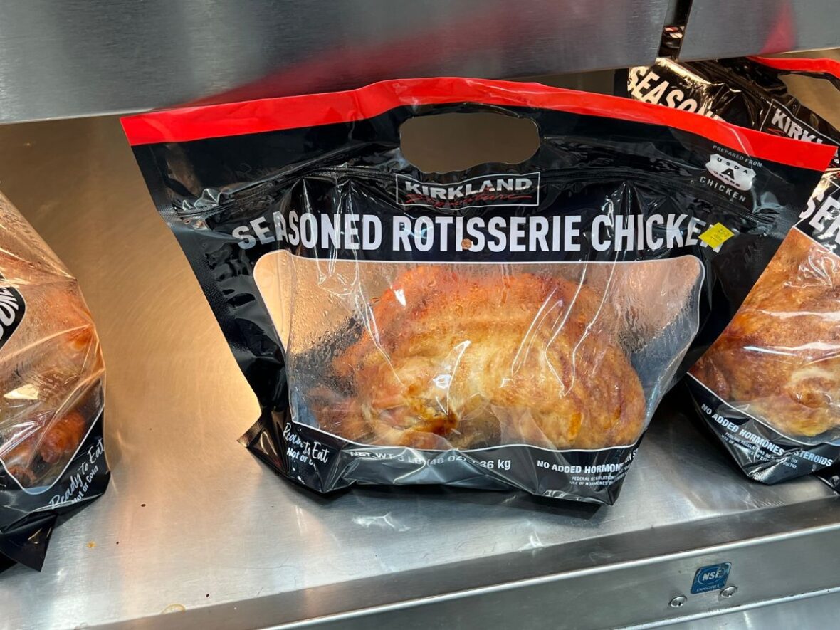 who makes Kirkland Signature Rotisserie Chicken, Costco97