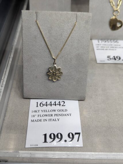 14KT-Yellow-Gold-18-Flower-Pendant-1644442-Concord, CA