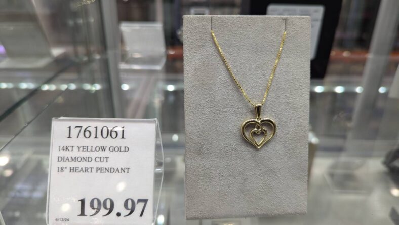 14KT-Yellow-Gold-Diamond-Cut-18-Heart-Pendant-1761061-Livermore, CA