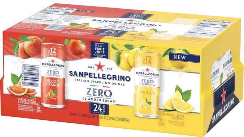 best Costco sparkling water deals: San Pellegrino zero Italian sparkling drink variety pack