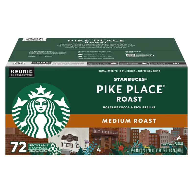 Starbucks Pike Place Medium Roast K-Cup,