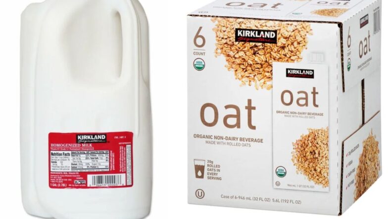 Whole Milk and Oat Milk Costco Instacart