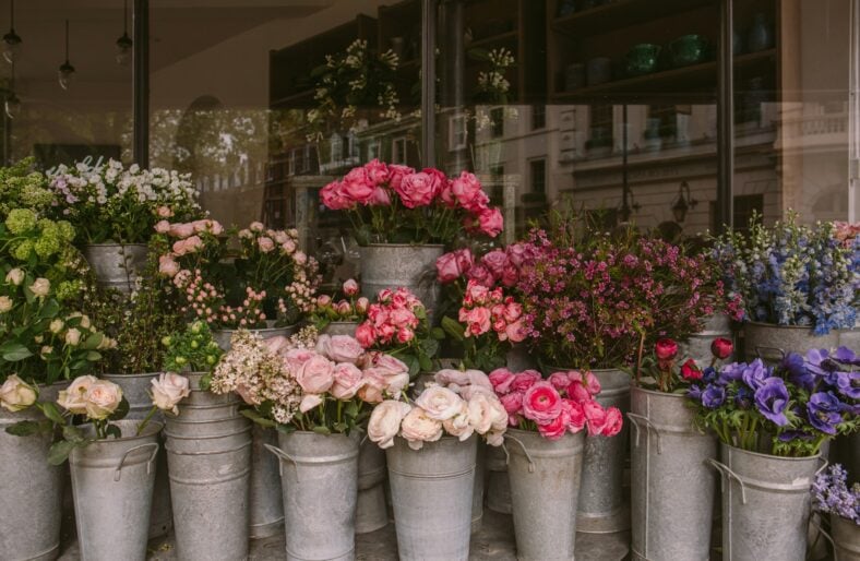 buckets of bouquets