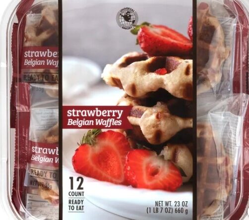 Universal Bakery Belgian Waffles Strawberry, Costco