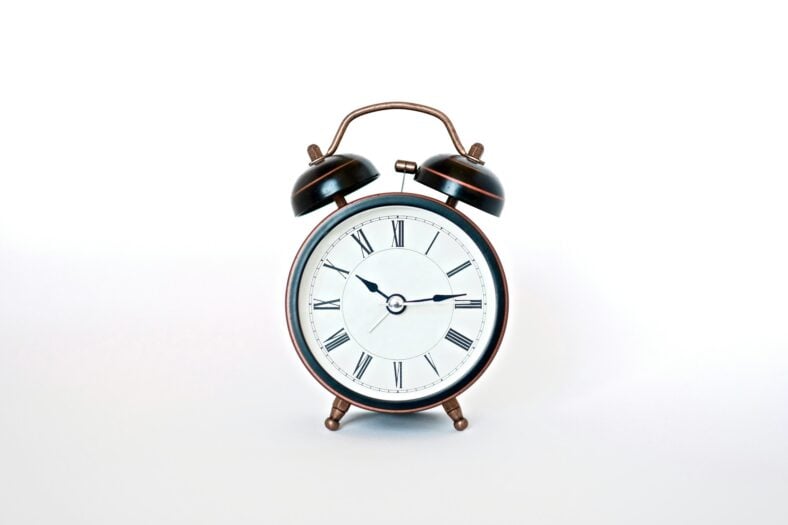 small black clock