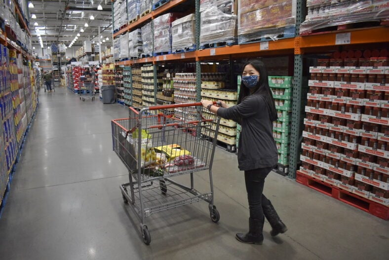 woman shopping in costco