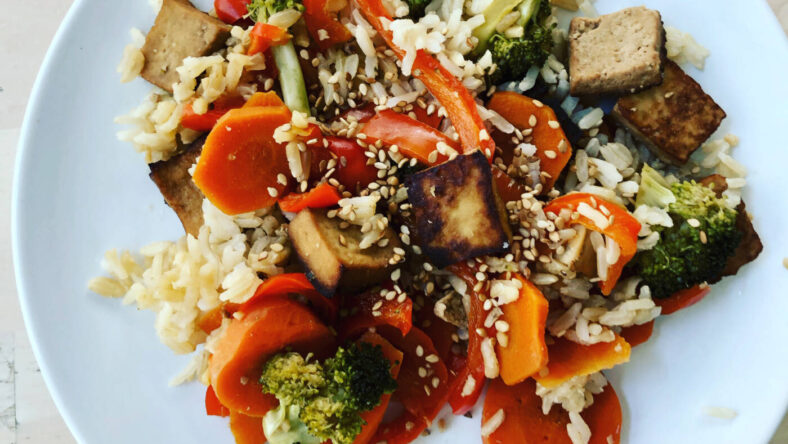 tofu stir fry, wiki commons