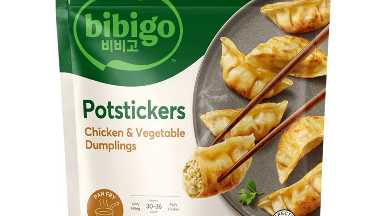 best Costco party foods: bibigo chicken and vegetable potstickers