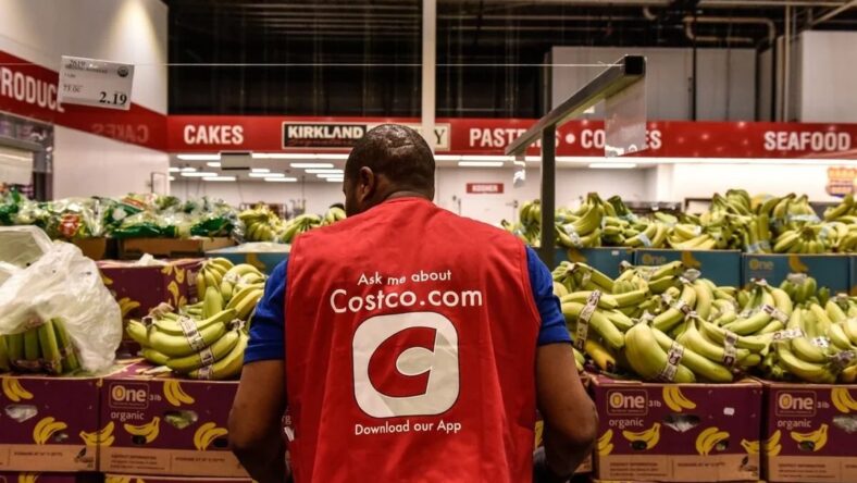 costco worker in store