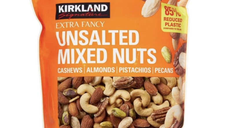 best Costco party foods: kirkland signature unsalted mixed nuts
