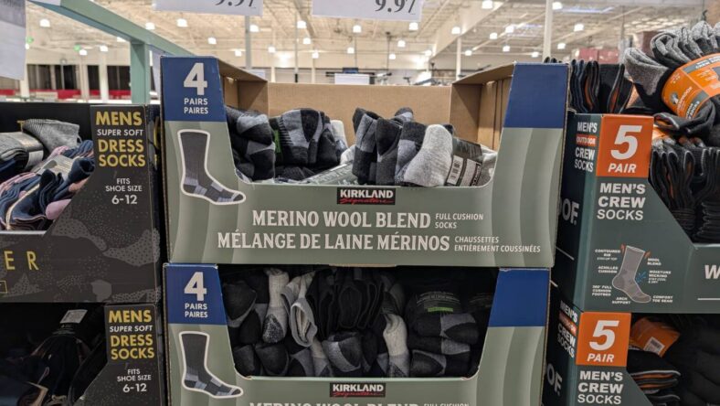 Kirkland Signature Men's Wool Blend Sock- 4 Pair -7771320-Danville, CA