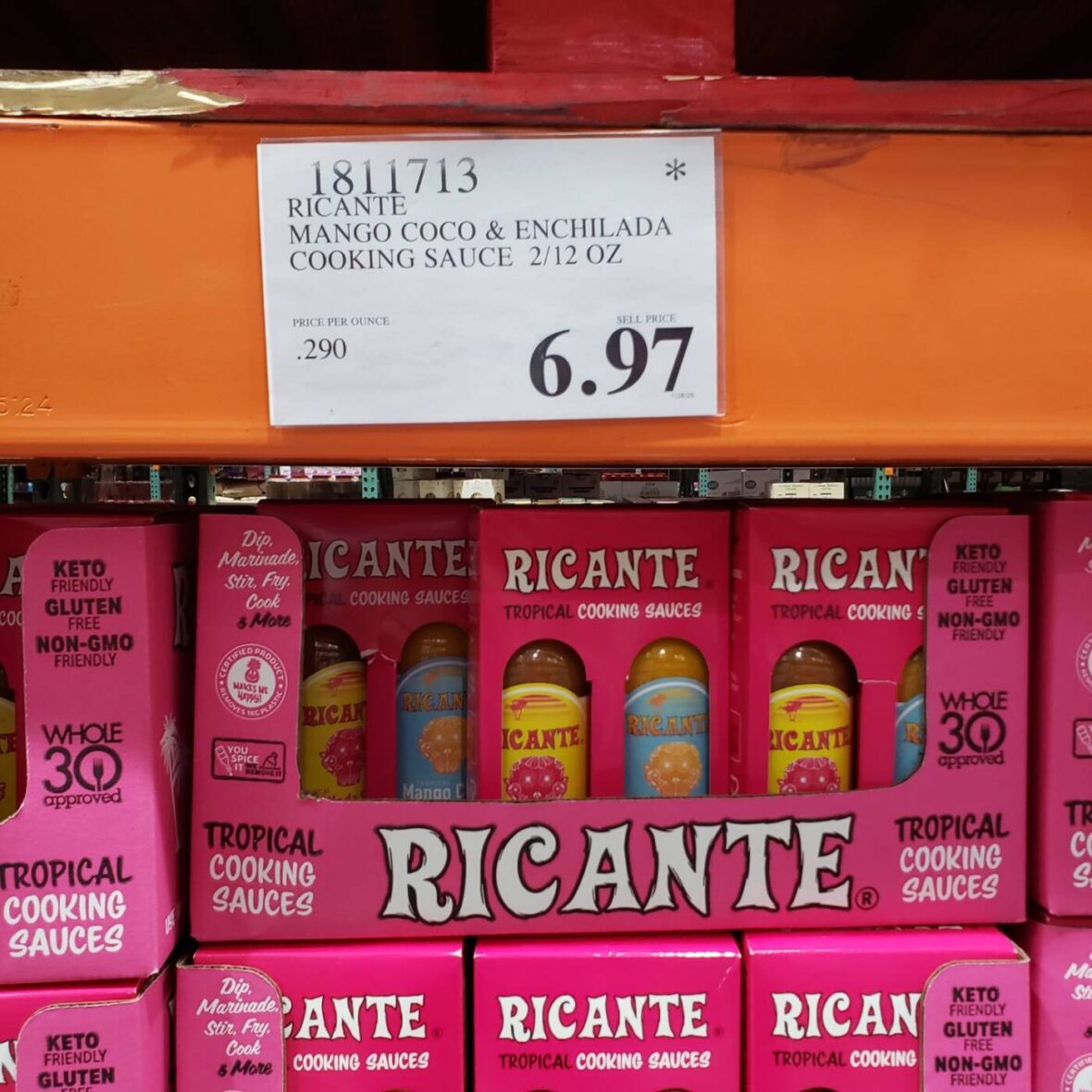 Ricante Mango Coco & Enchilada Cooking Sauce 212oz- La Quinta, CA