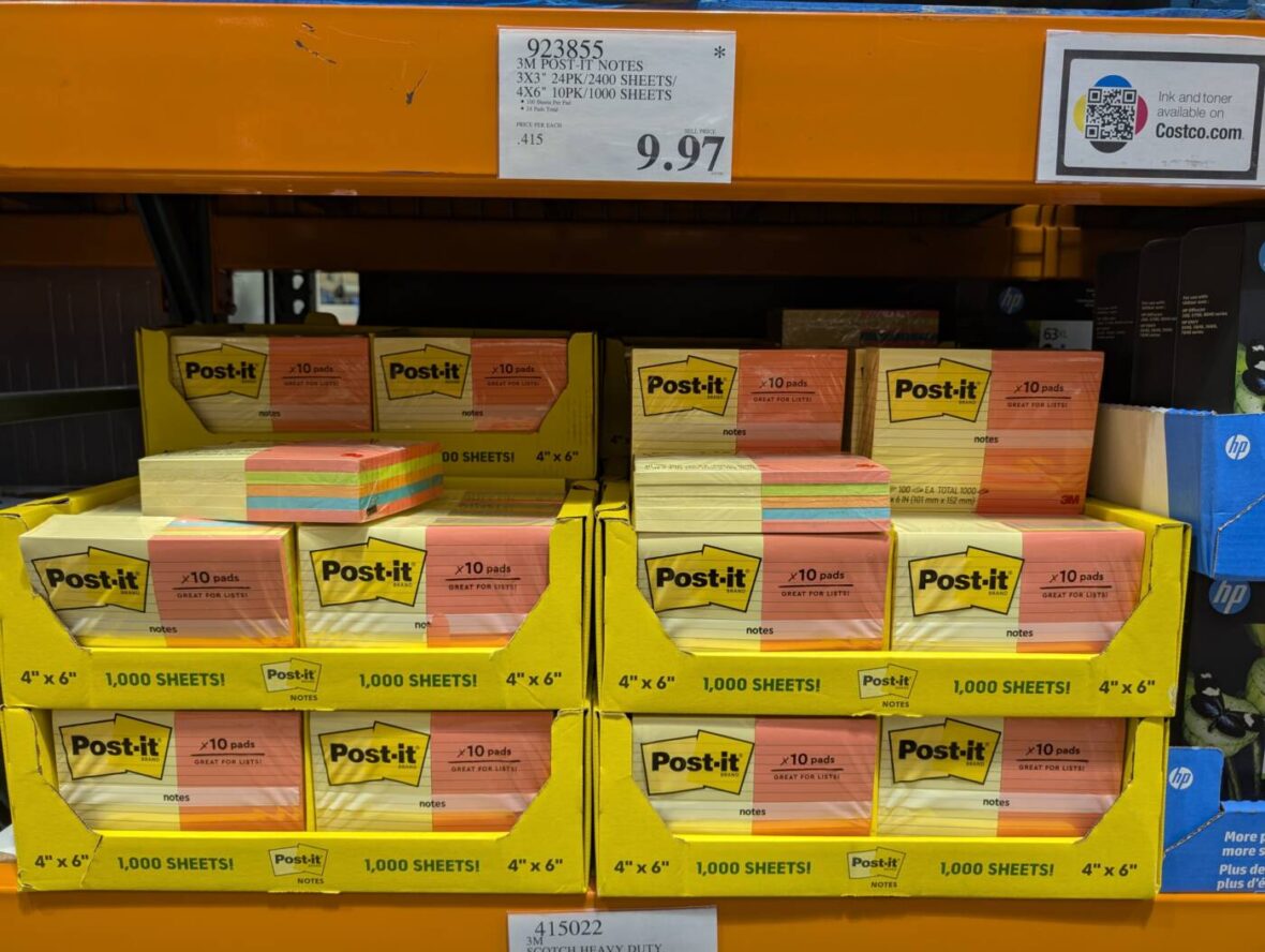 3M Post-It Notes 3X3 24pk2400 Sheets -Livermore, CA