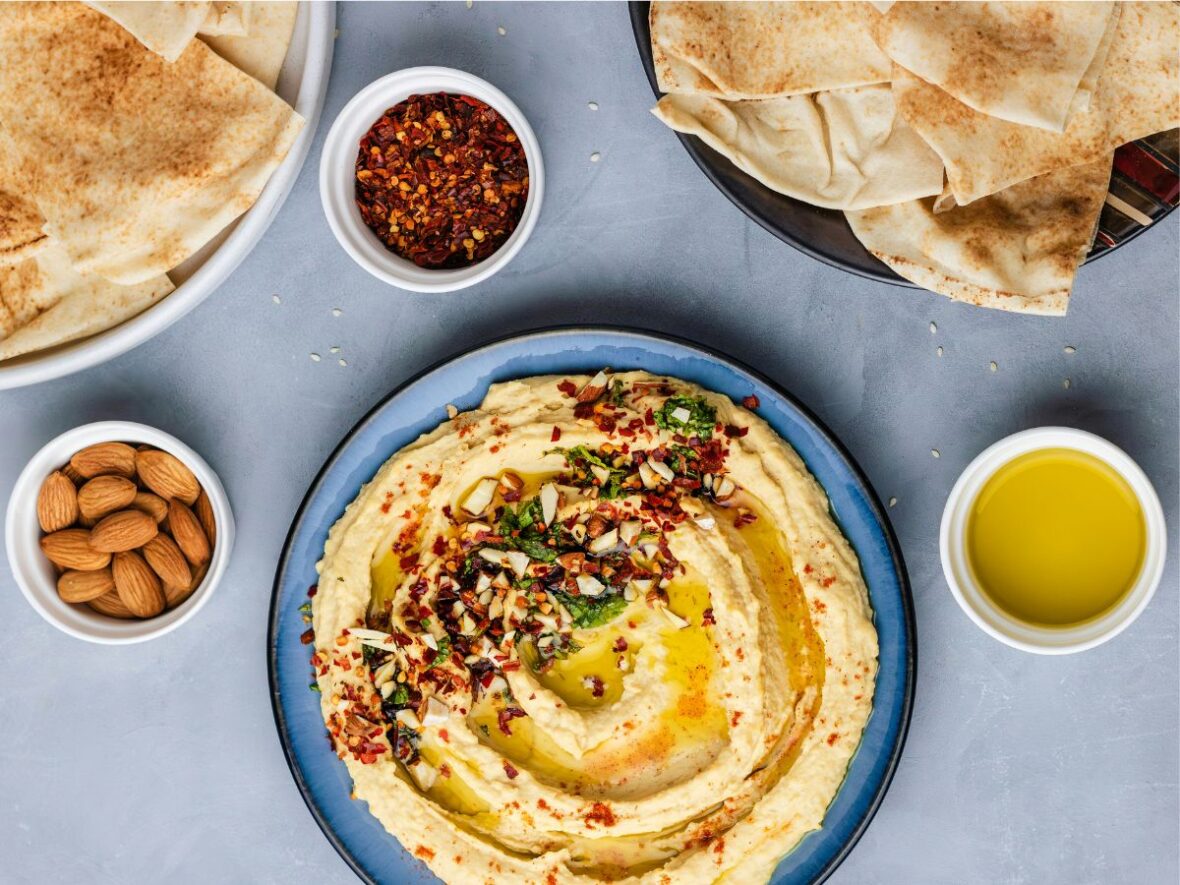 Hummus Pita Bread Healthiest Snacks at Costco Unsplash