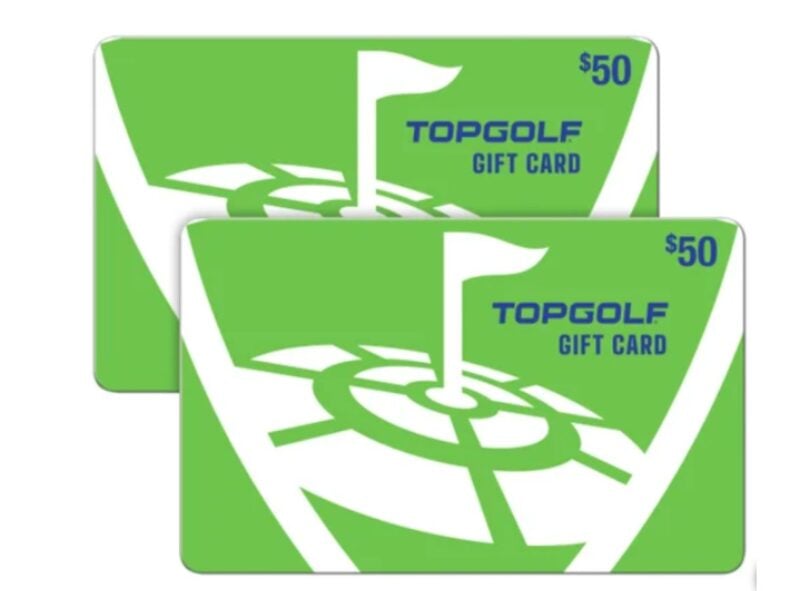 Topgolf gift cards at Costco
