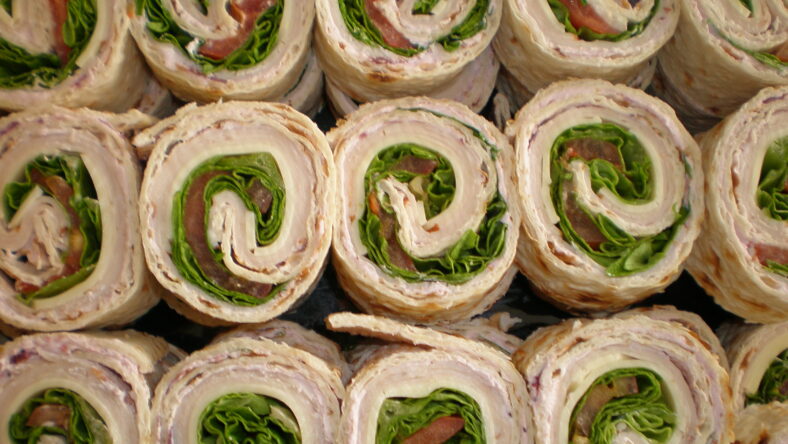 turkey and swiss rolls